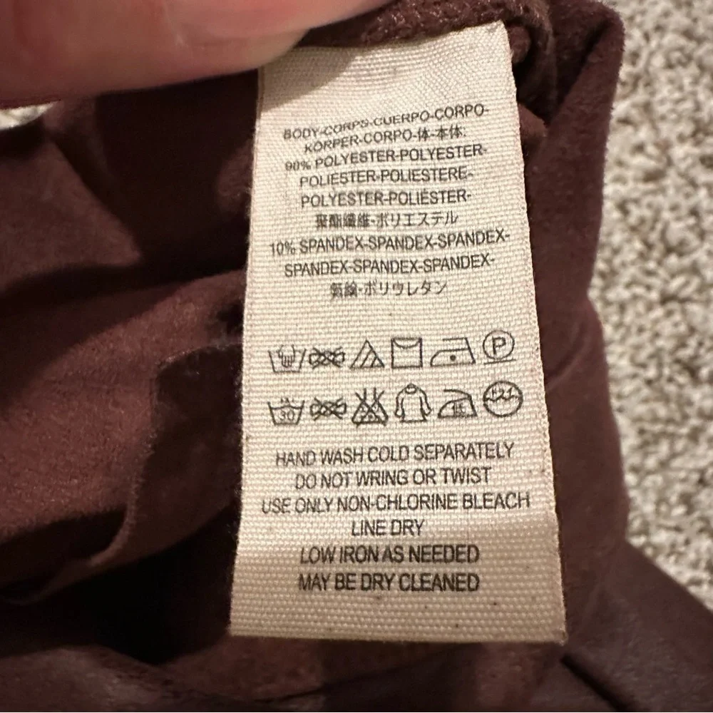 Free People Pull On Vegan Suede Like Legging Burgundy Skinny Pant, Size 29